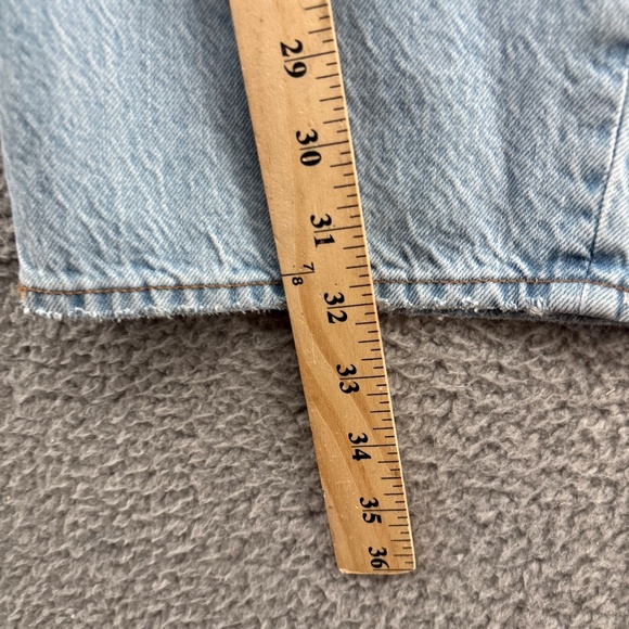 Abercrombie The Loose High Rise Curve Love Jeans 25 0L Light Wash Baggy Wide Leg - Picture 13 of 16